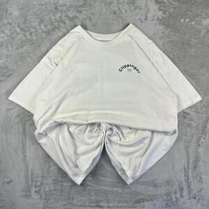 Distressed White Chevy Cars Clippinger Graphic T-shirt Size 2XL